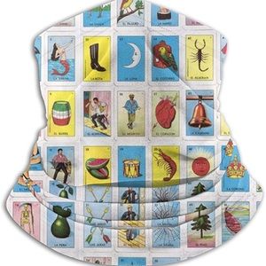 Loteria Neck scarf face gaiter.